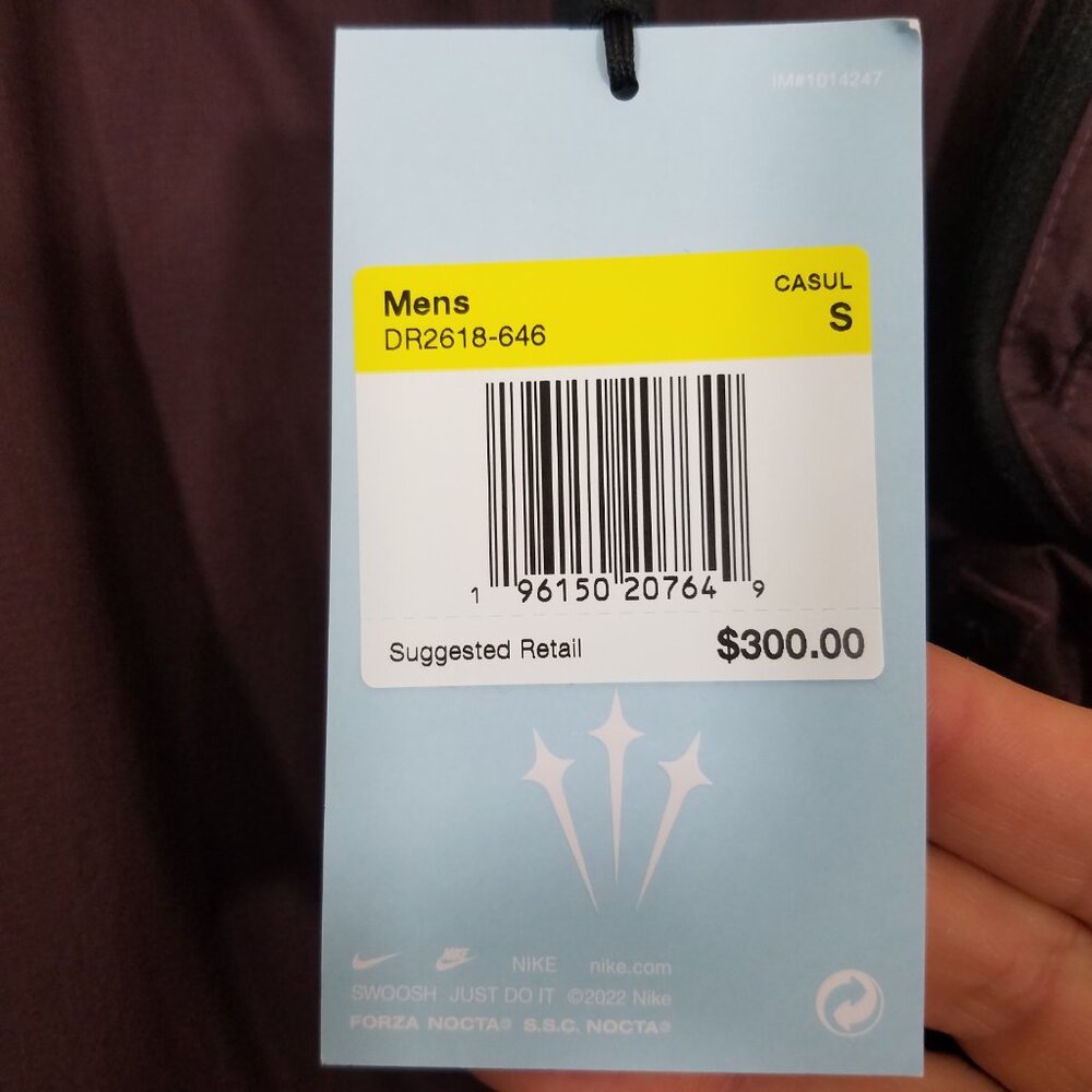 Nike X NOCTA Men's Drake Deep Pockets Track Jacket Dark Wine Size S - Picture 13 of 16